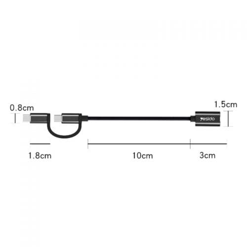 کابل تبدیل yesido OTG 2 IN 1 مدل GS02